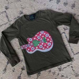 Mini Boden guitar appliqué shirt 7/8